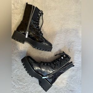 Michael Kors combat boots brand new